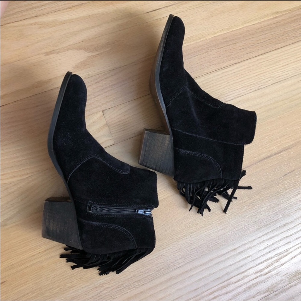 Black suede boots brand new size 7.5 - Picture 6 of 7